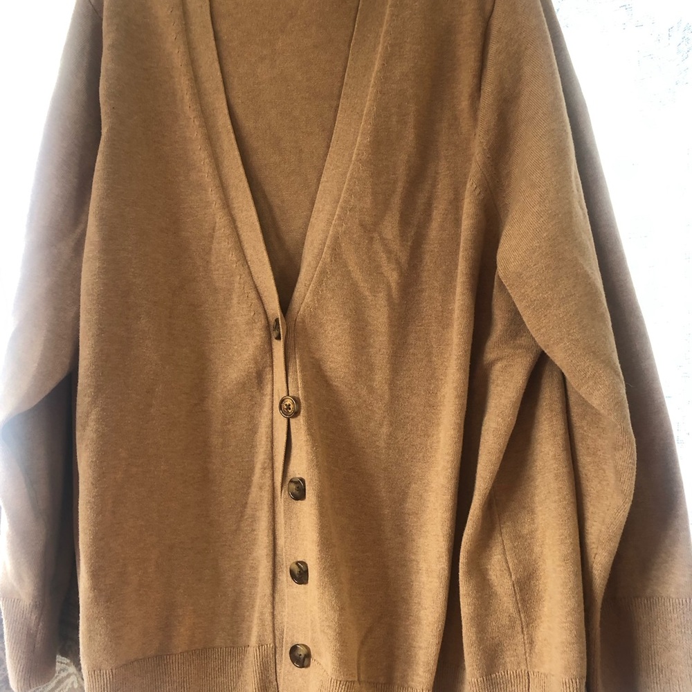 Classic v-neck cotton cardigan